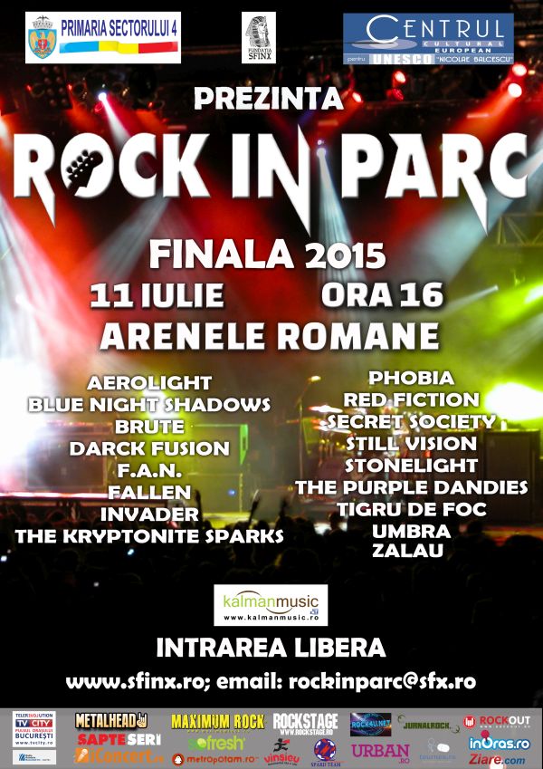 Informatii despre finala festivalului Rock in Parc 2015